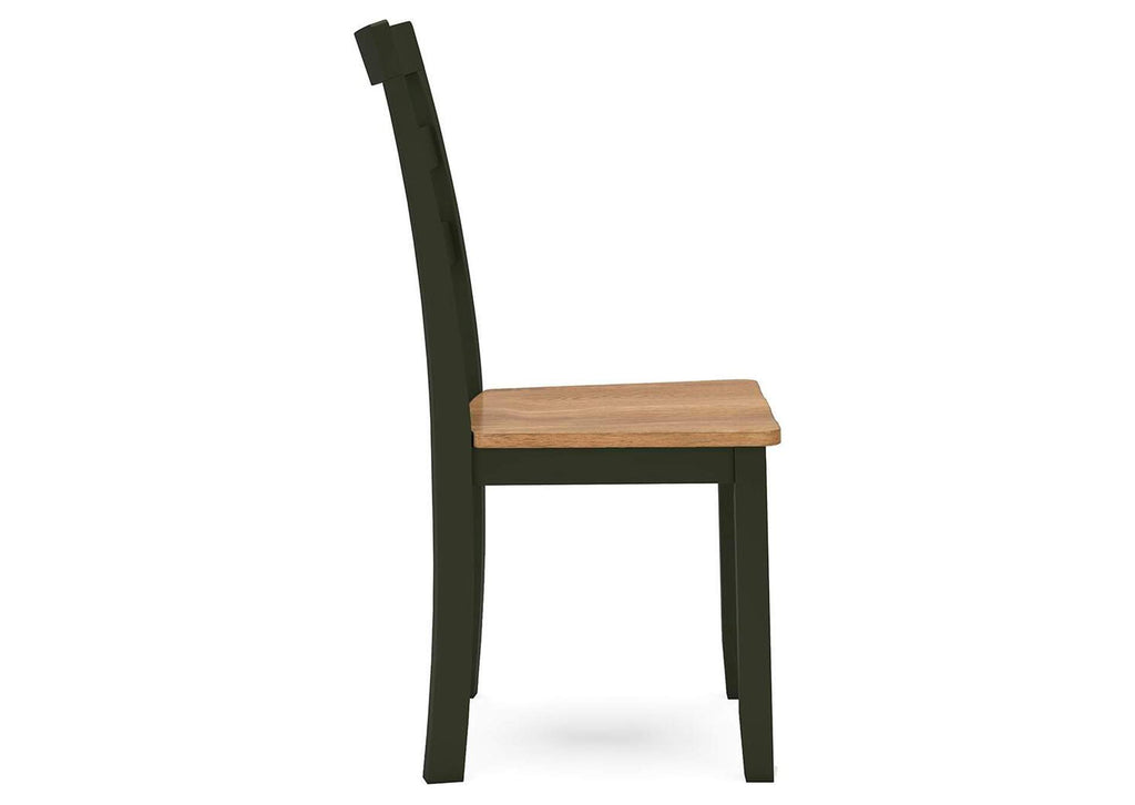 Gesthaven Dining Table and 2 Chairs side view