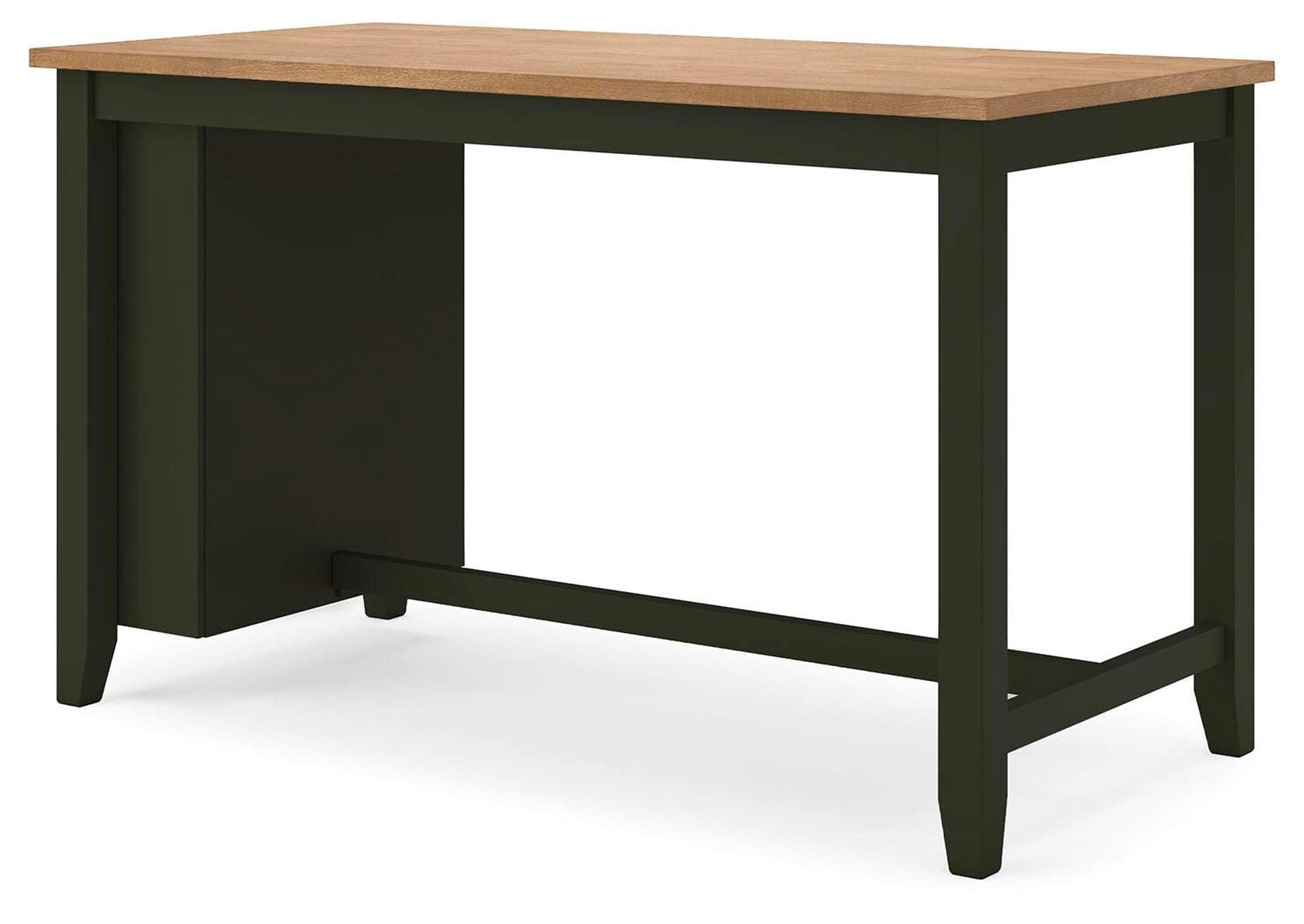 Gesthaven Counter Height Dining Table and 2 Barstools angled view