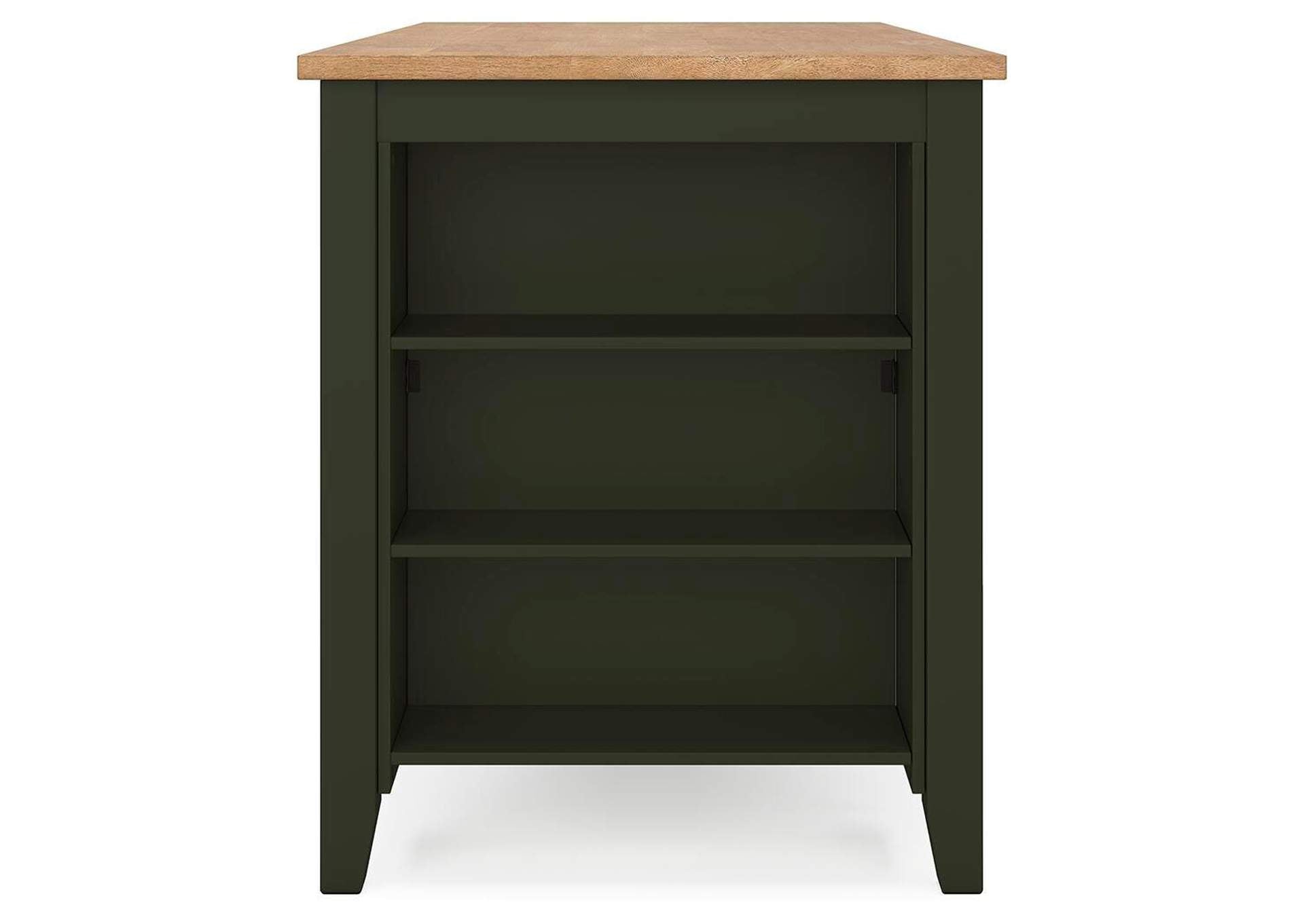 Gesthaven Counter Height Dining Table and 2 Barstools side view