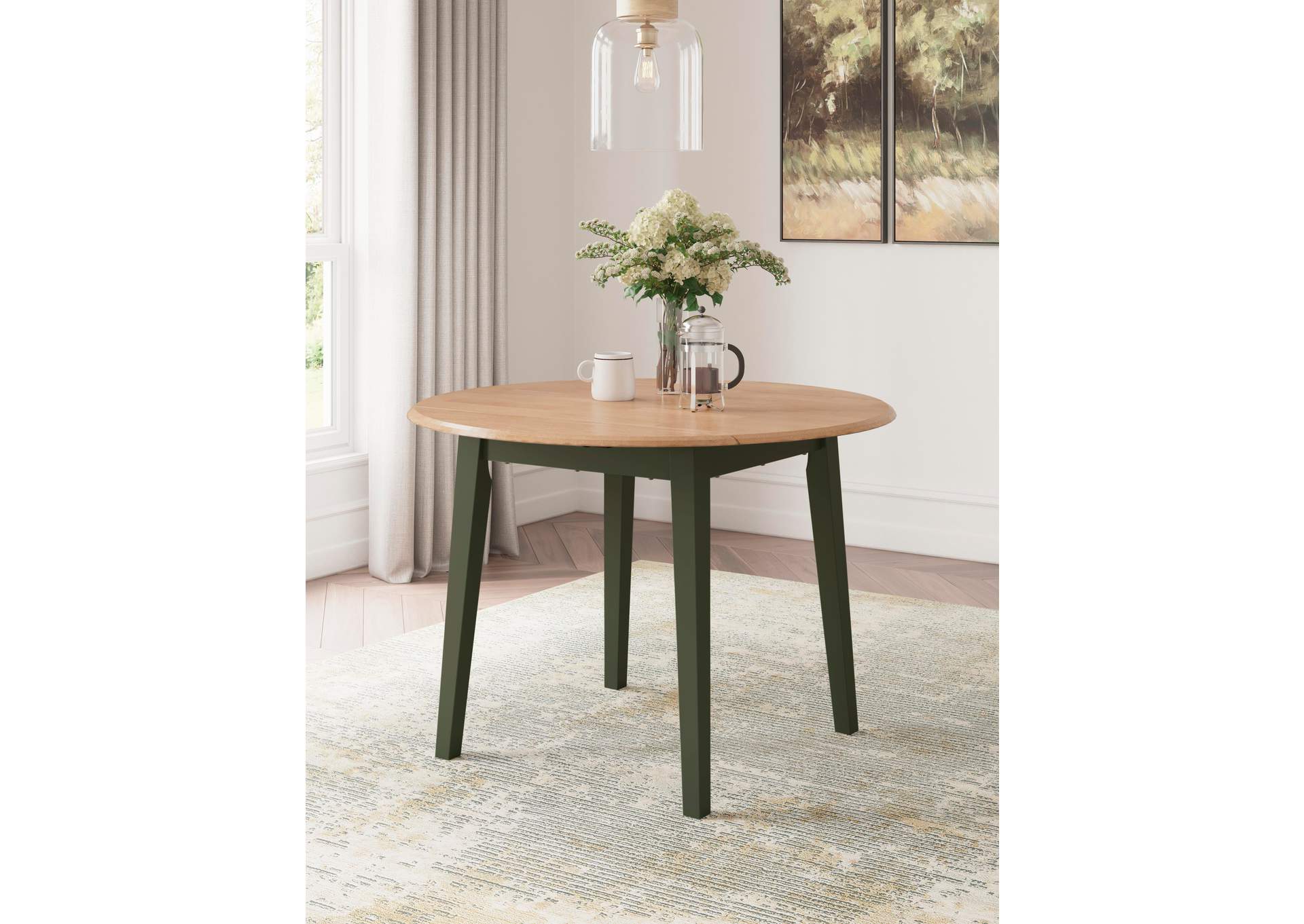 Gesthaven Dining Table and 2 Chairs