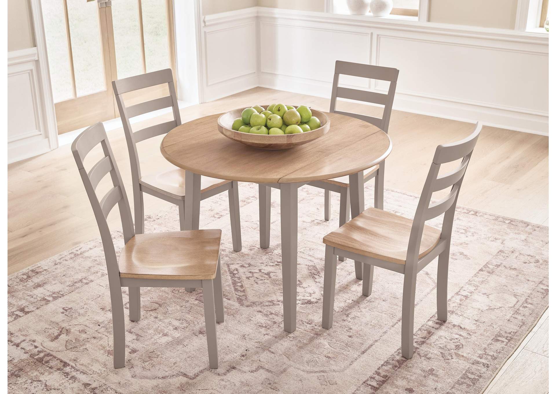 Gesthaven Dining Table and 4 Chairs