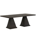 Plateau Rectangle -Rustic Espresso Dining Table