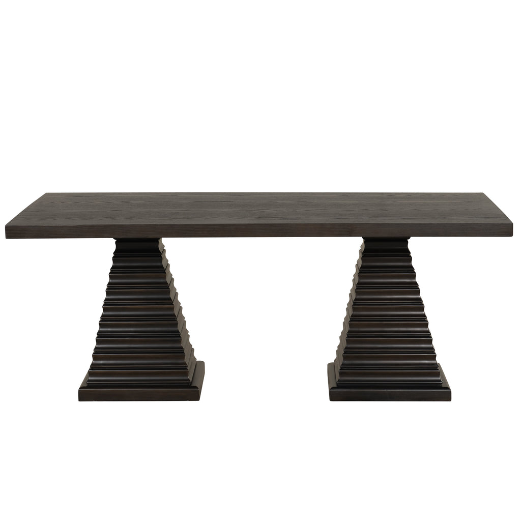 Plateau Rectangle -Rustic Espresso Dining Table