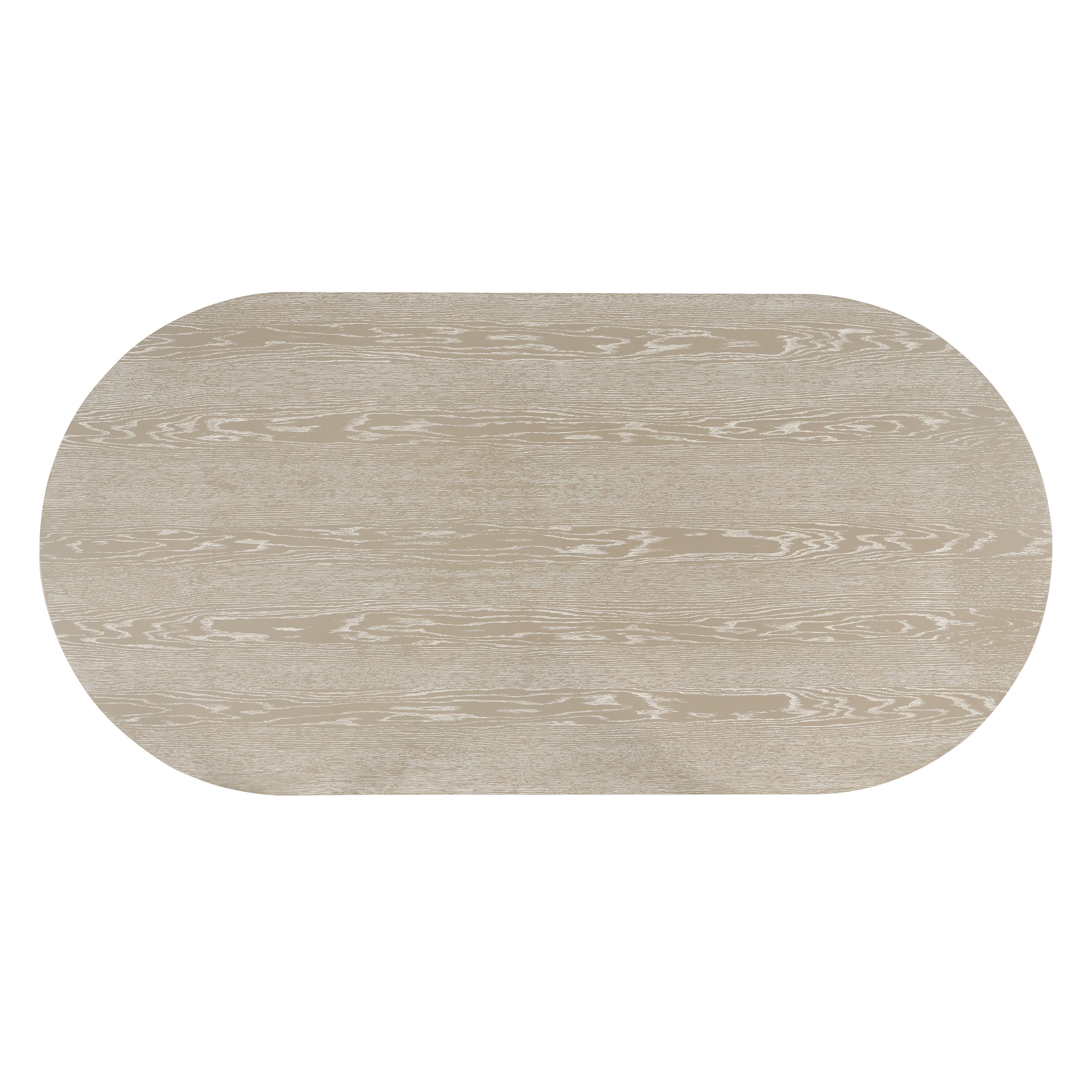 Gwendolyn Oval -Cerused Taupe Dining Table