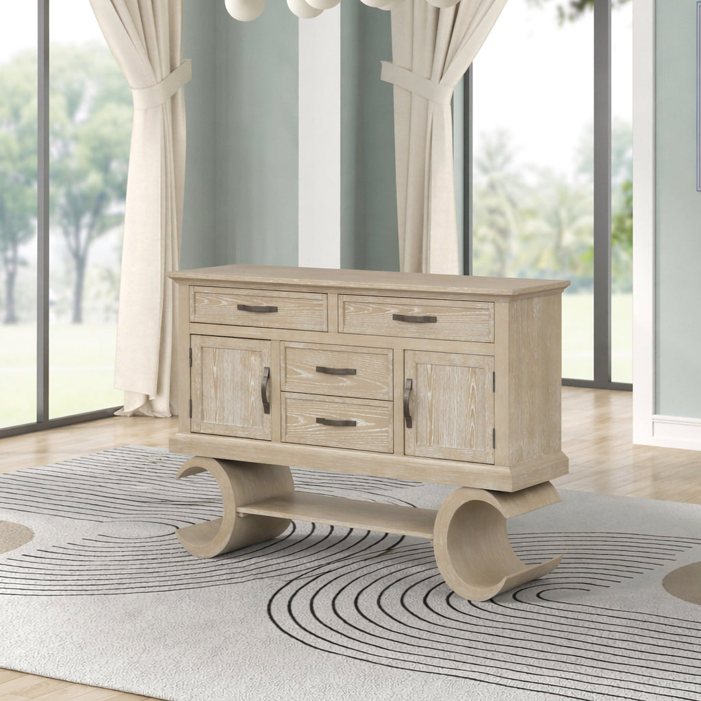 Gwendolyn Server-Cerused Taupe