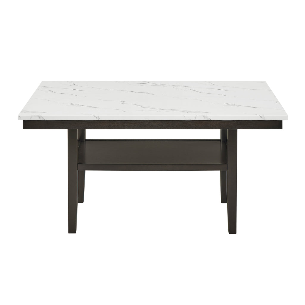 Carissa 60" Rectangle Dining Table w/Storage Shelf