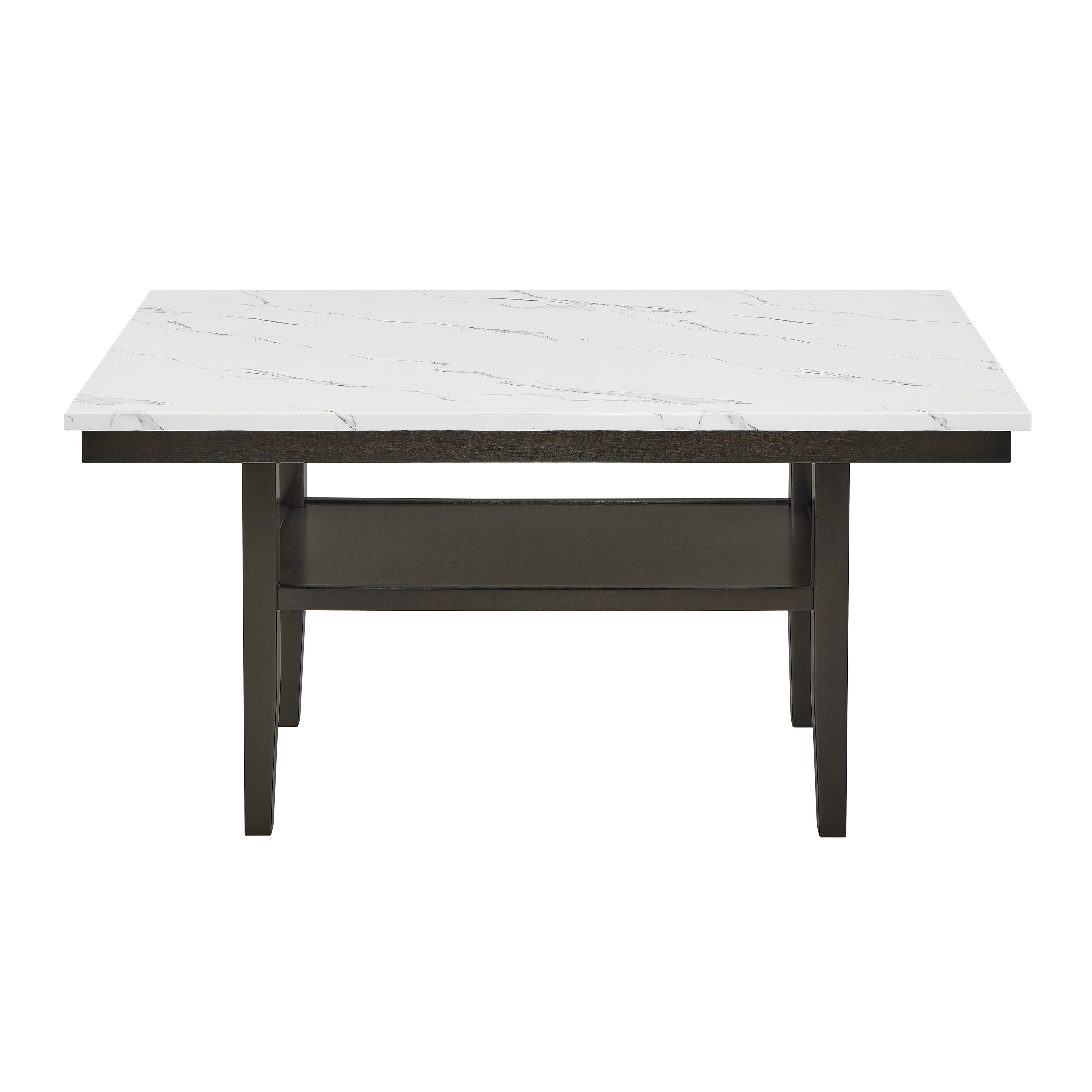 Carissa 60" Rectangle Dining Table w/Storage Shelf