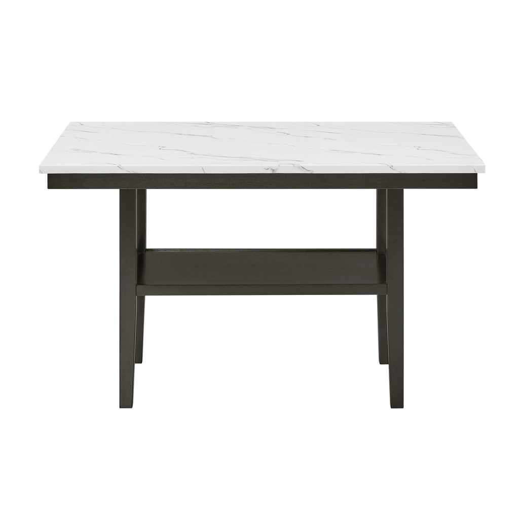 Carissa 60" Rectangle Counter Table w/Storage Shelf