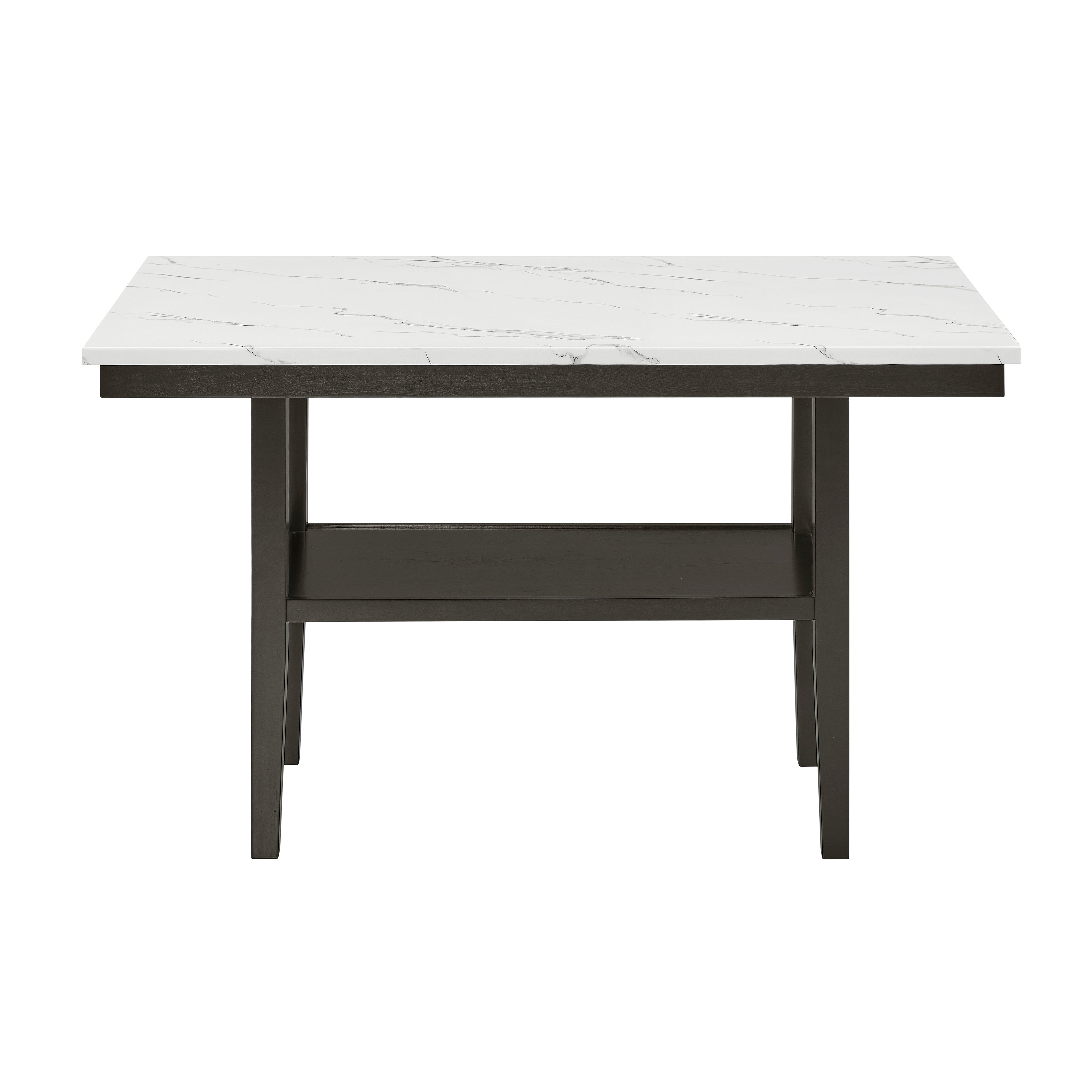 Carissa 60" Rectangle Counter Table w/Storage Shelf