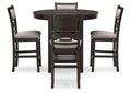 Langwest Counter Height Dining Table and 4 Barstools (Set of 5)