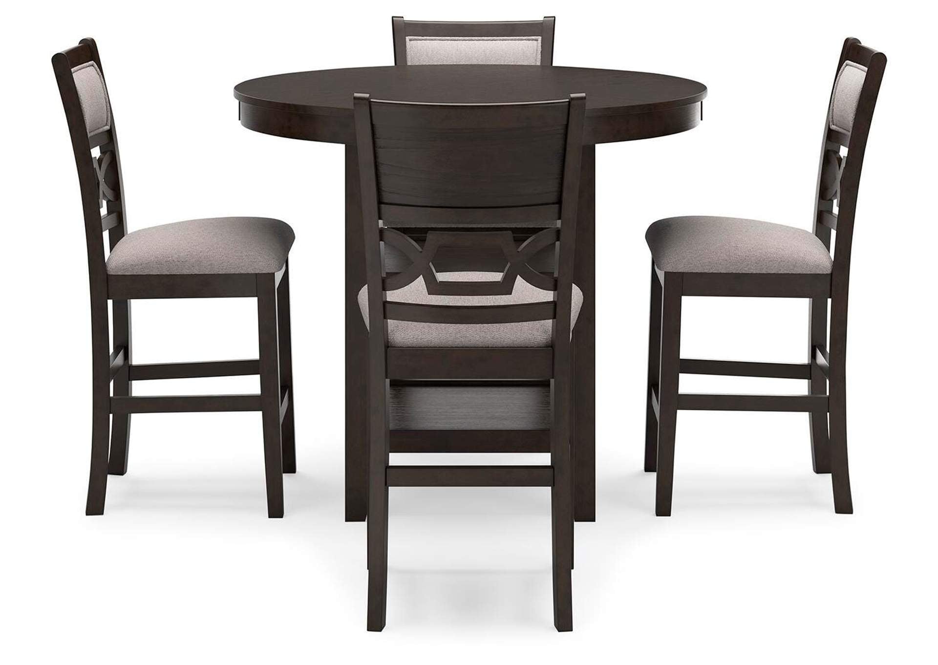 Langwest Counter Height Dining Table and 4 Barstools (Set of 5)
