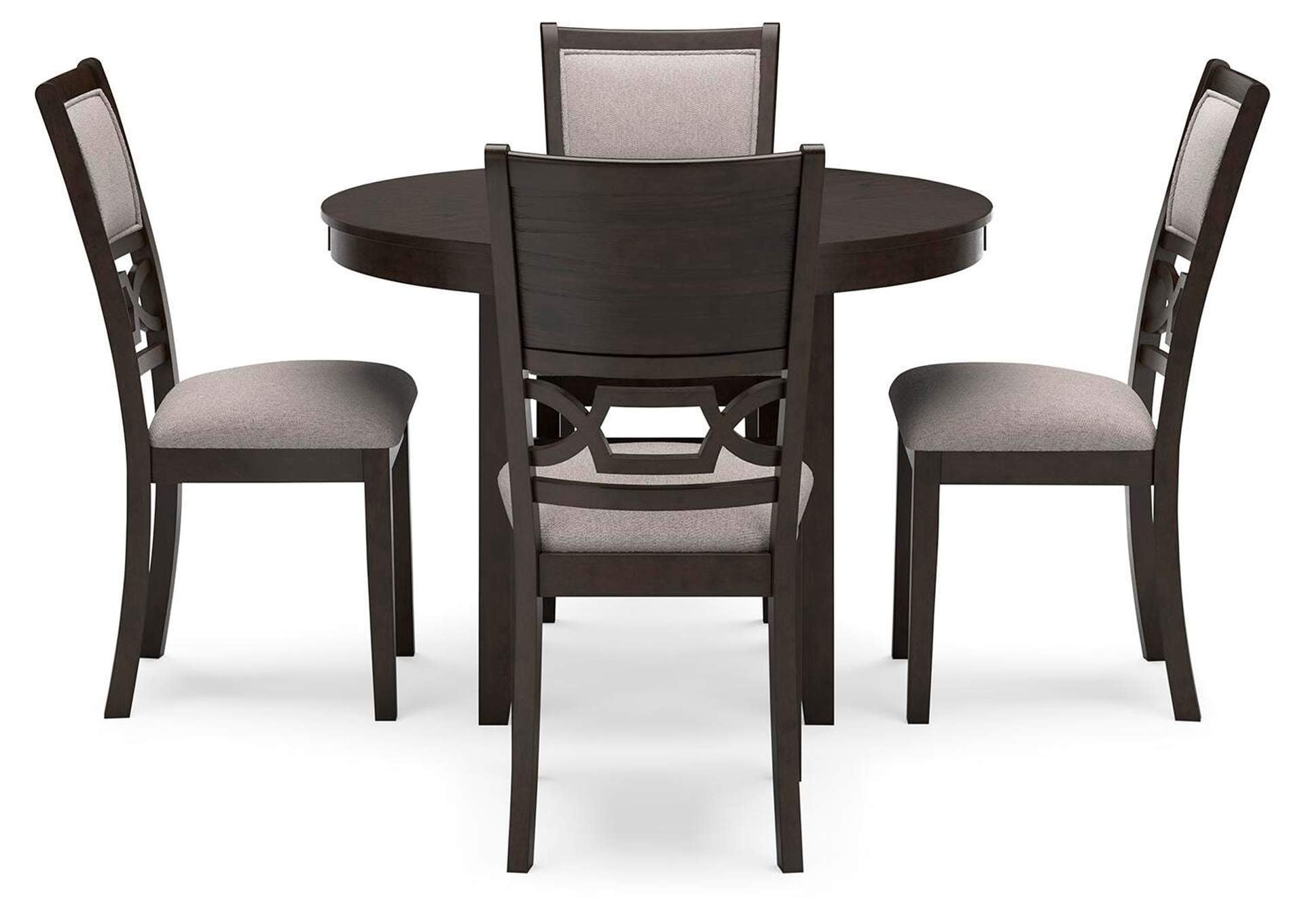 Langwest Dining Table and 4 Chairs (Set of 5)