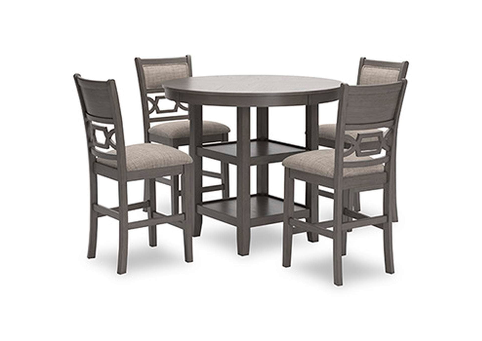 Wrenning Counter Height Dining Table and 4 Barstools (Set of 5) angled view