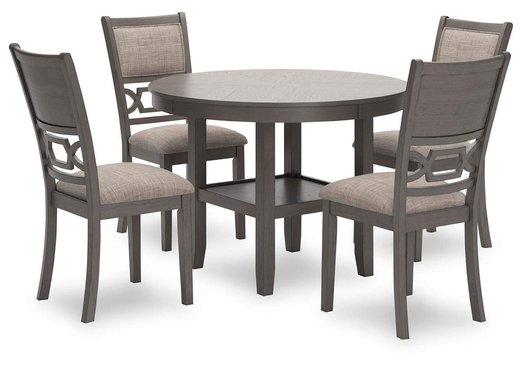 Wrenning Dining Table and 4 Chairs (Set of 5) angled view