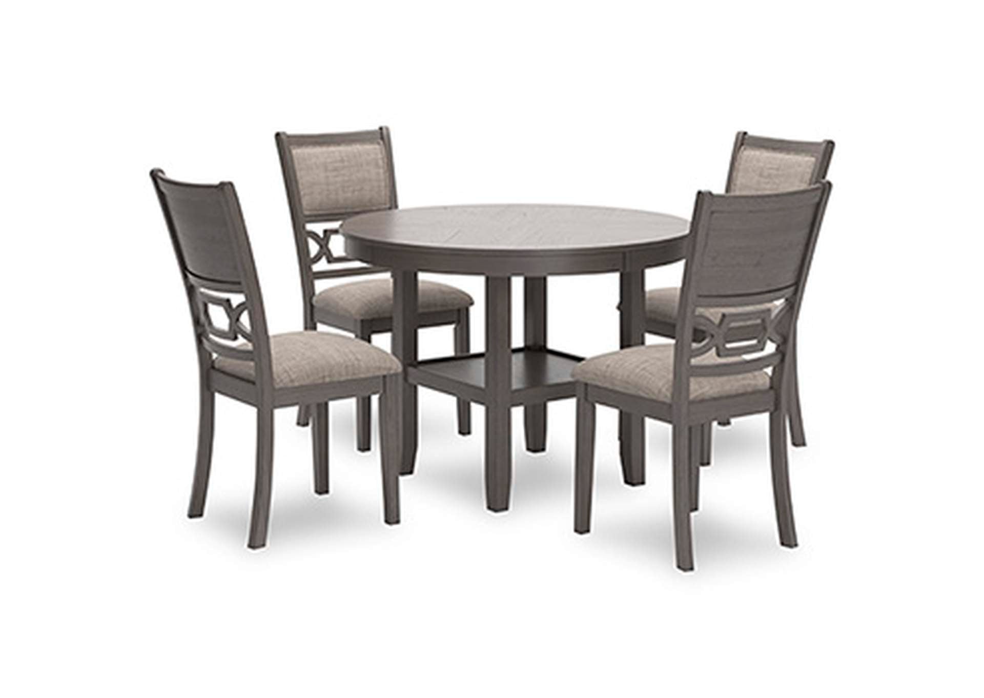 Wrenning Dining Table and 4 Chairs (Set of 5) angled view