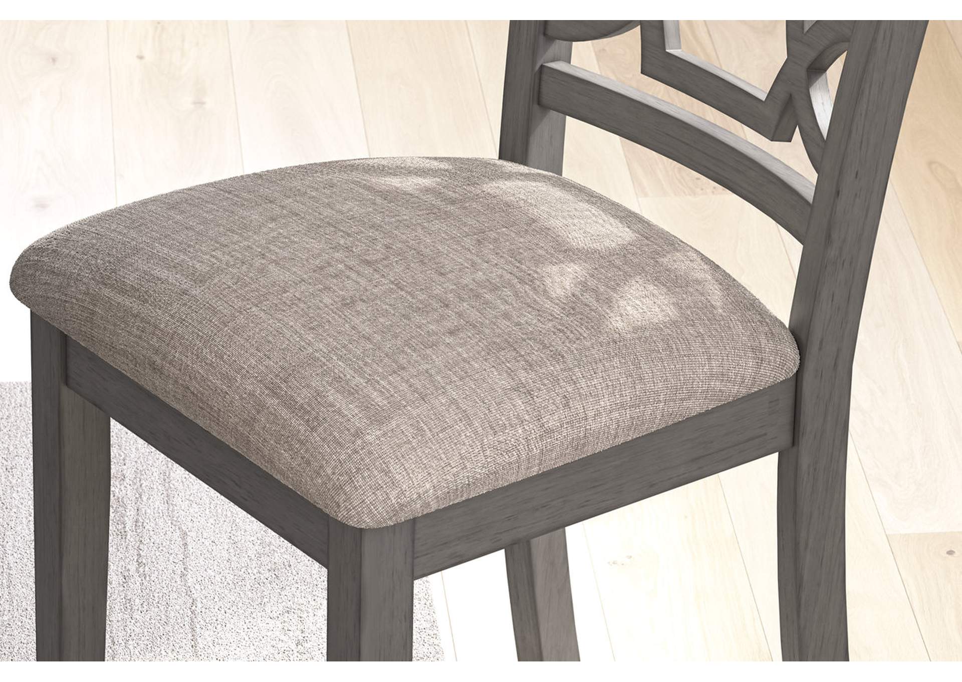 Wrenning Dining Table and 4 Chairs and Bench (Set of 6) detail