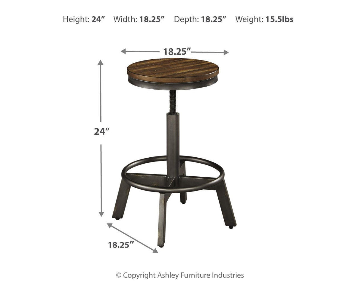 Torjin Counter Height Stool in Brown/Gray, alternate view 5