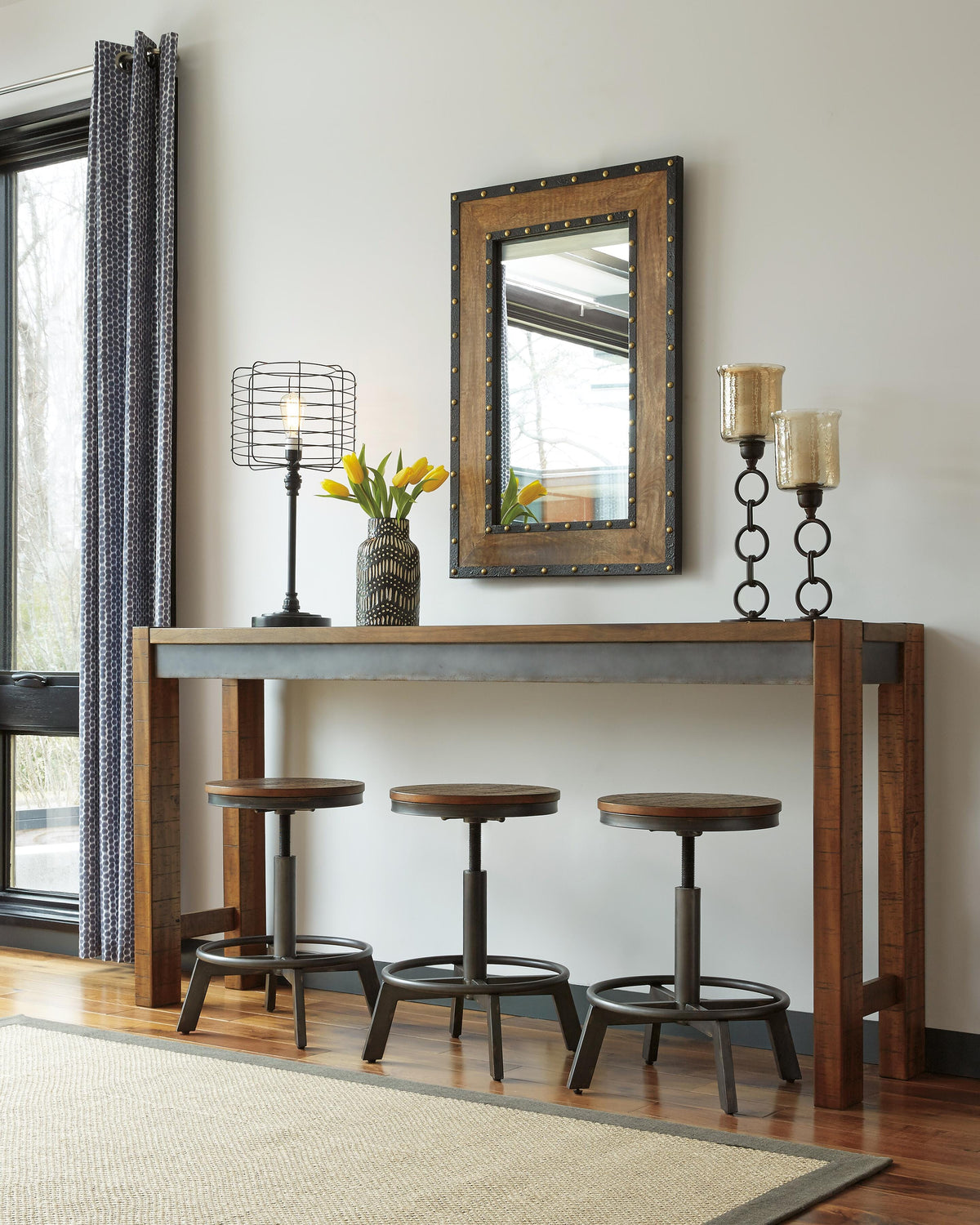 Torjin Counter Height Dining Table in Brown/Gray, alternate view 4