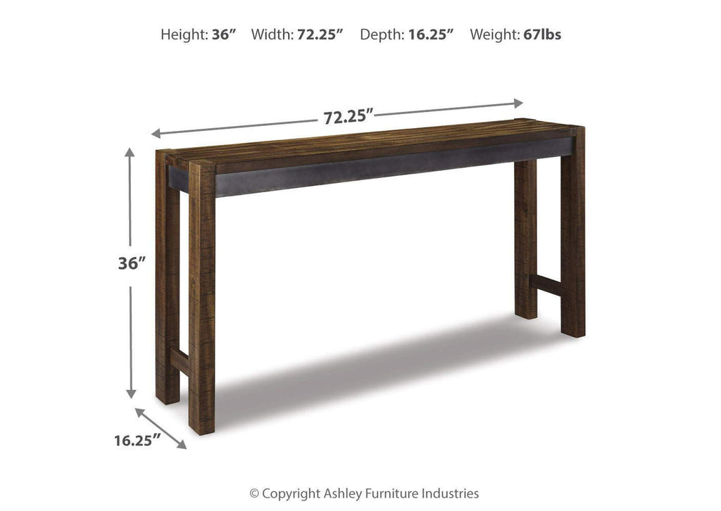 Torjin Counter Height Dining Table and 2 Bar Stools dimensions
