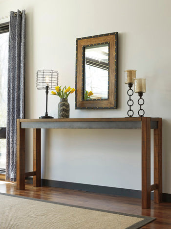 Torjin Counter Height Dining Table in Brown/Gray