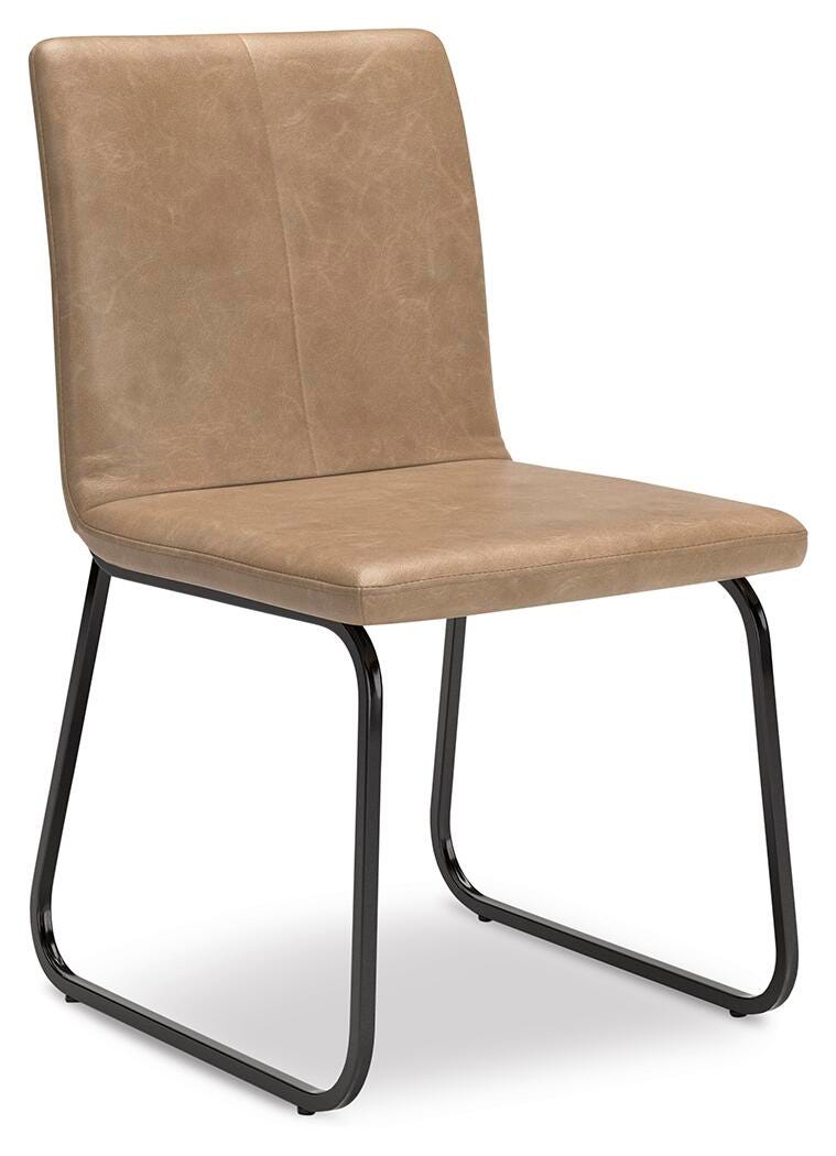 Pharwynn Dining Chair in Toast, angle view