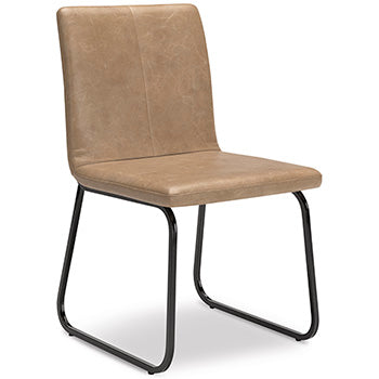 Pharwynn Dining Chair in Toast, angle view