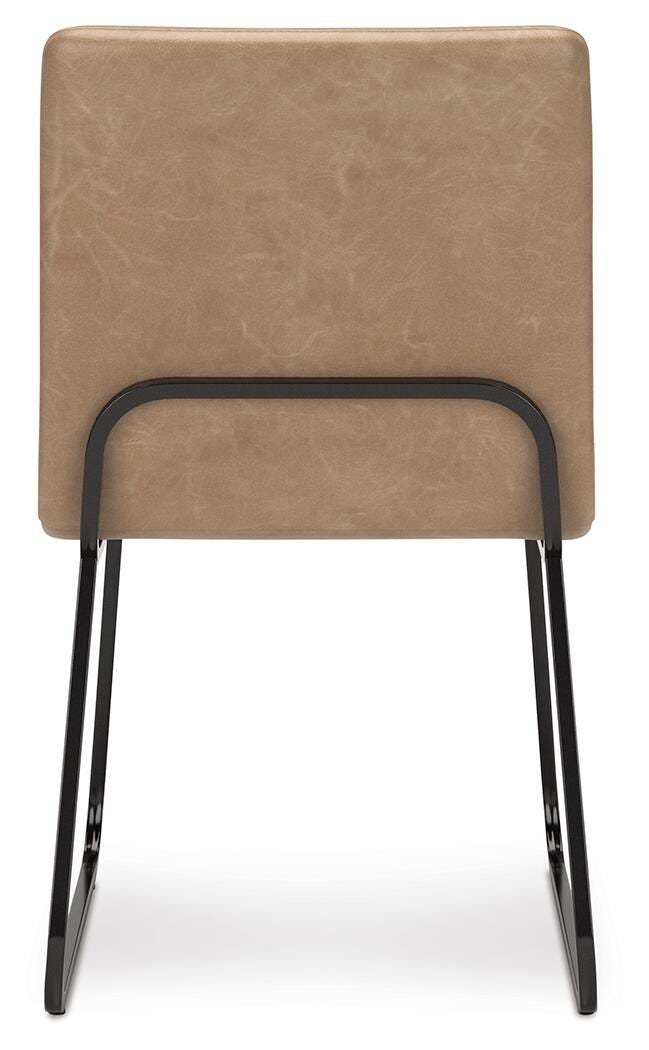 Pharwynn Dining Chair in Toast, back view