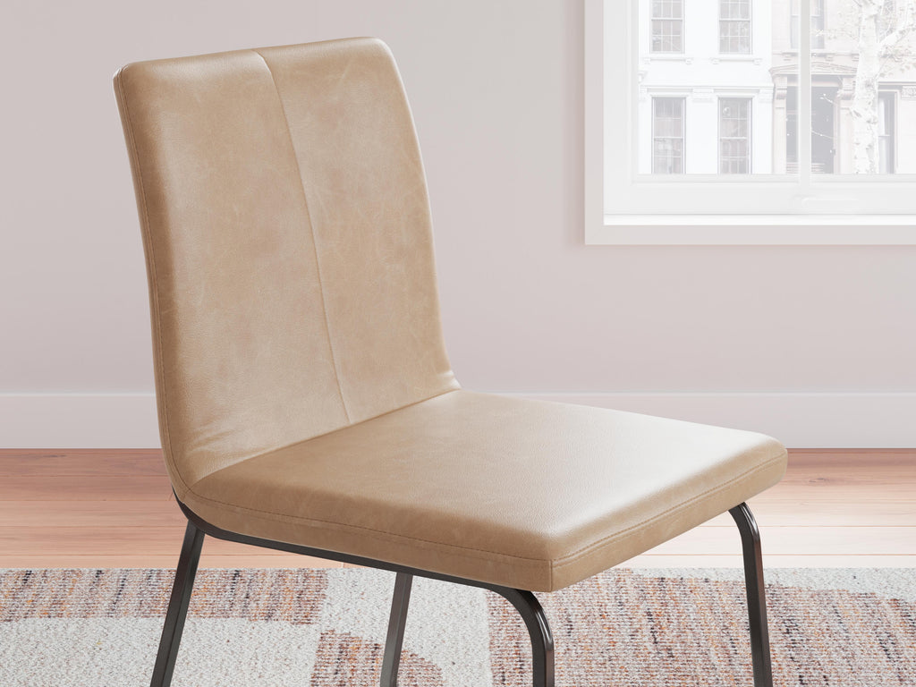 Pharwynn Dining Chair in Toast, detail view