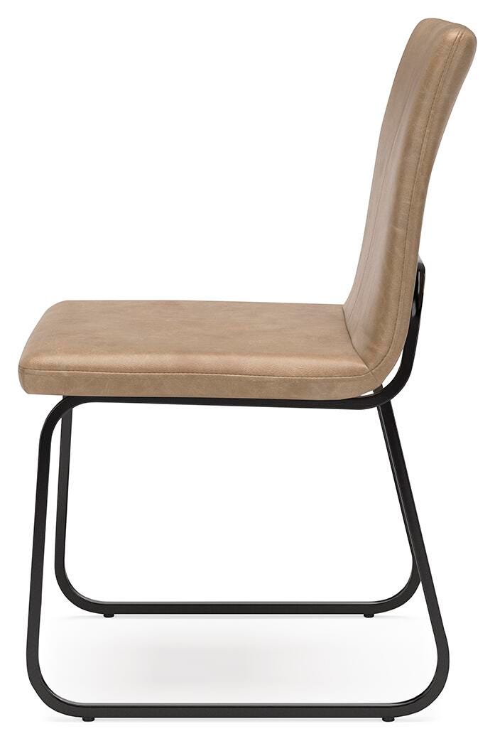 Pharwynn Dining Chair in Toast, alternate side view