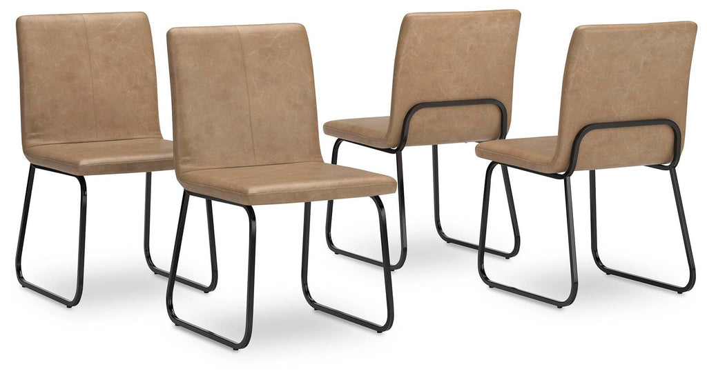 Pharwynn Dining Chair in Toast, angle view