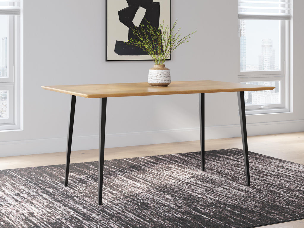 Gretlynn Dining Table in Black/Natural, alternate view 3