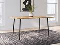 Gretlynn Dining Table in Black/Natural