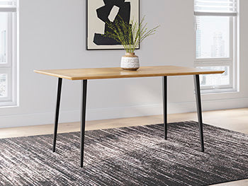 Gretlynn Dining Table in Black/Natural