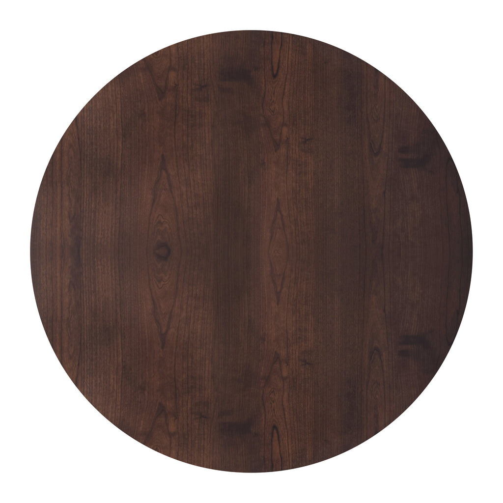 Tioga 47" Round Table-Brown Cherry