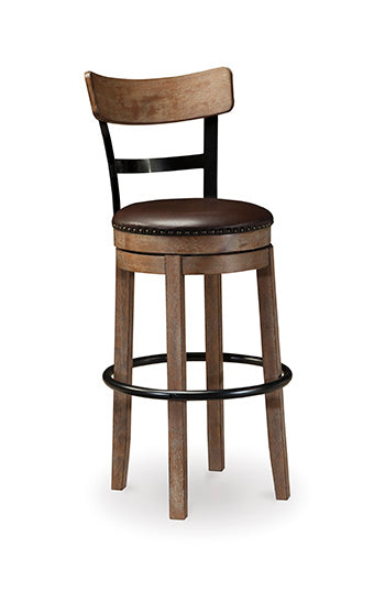 Pinnadel Bar Height Bar Stool in Light Brown
