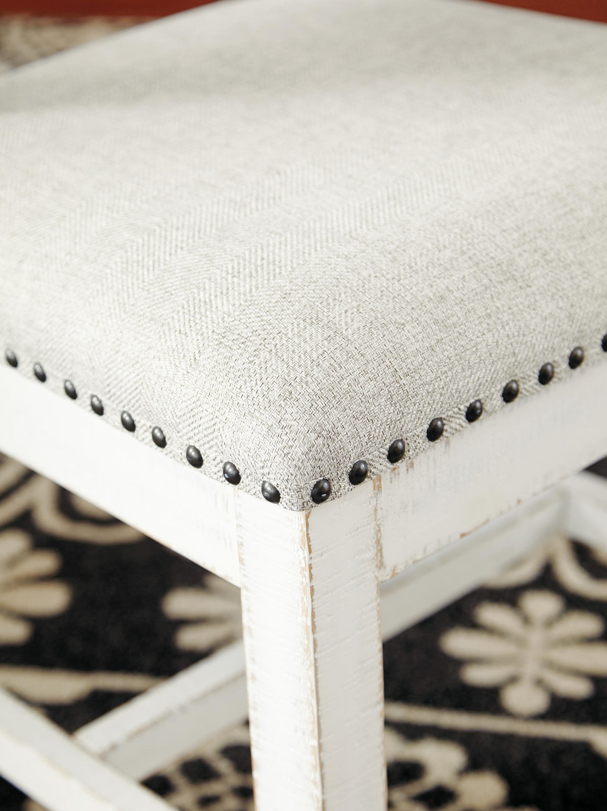 Valebeck Dining Chair in Beige/White, detail view