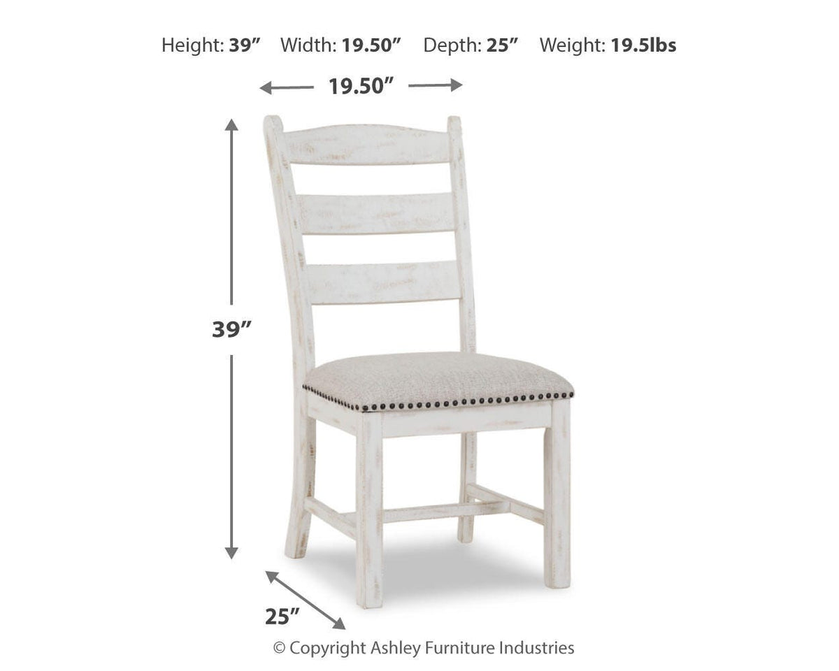 Valebeck Dining Chair in Beige/White, alternate view 5