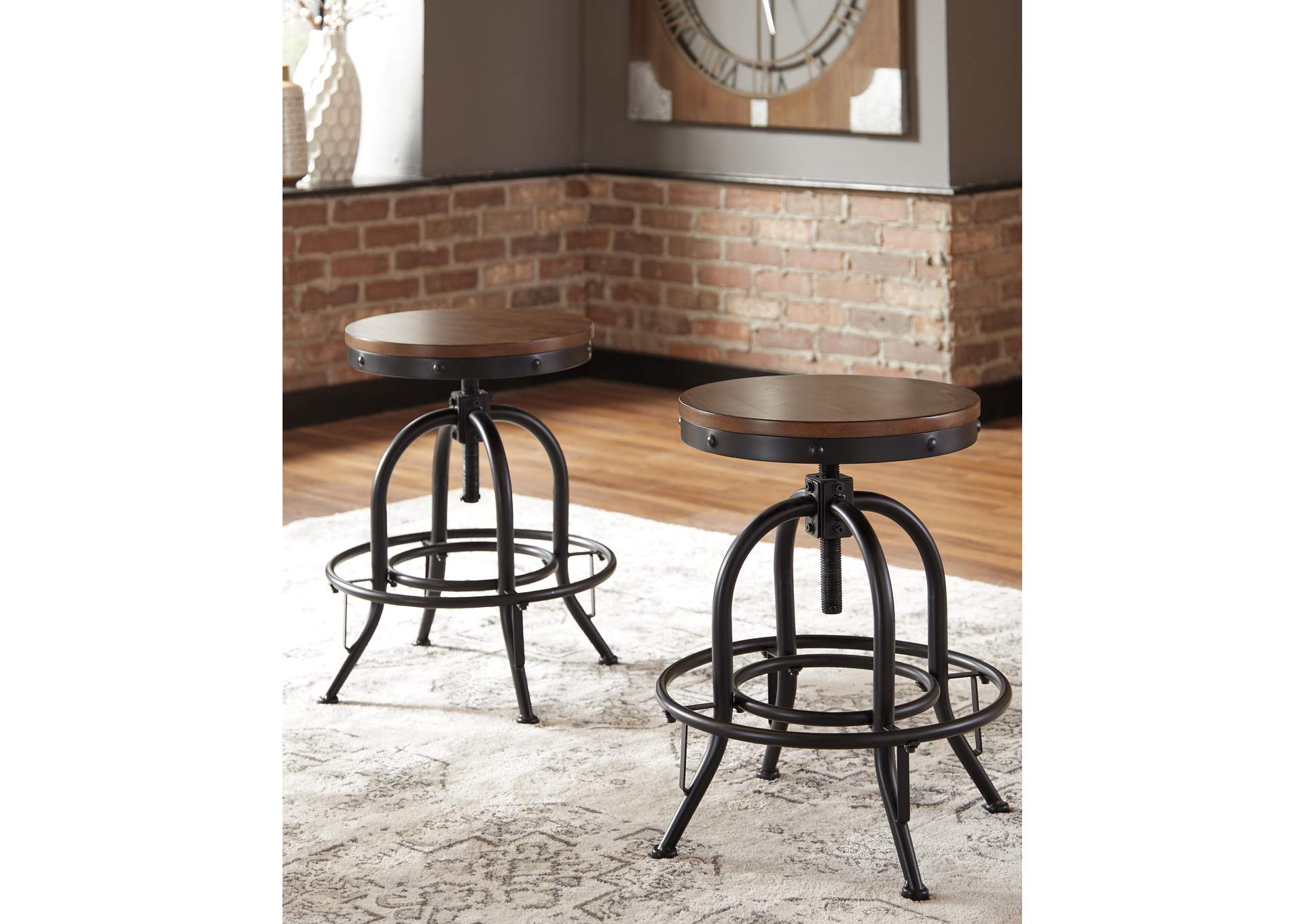 Valebeck Counter Height Dining Table and 4 Bar Stools room view