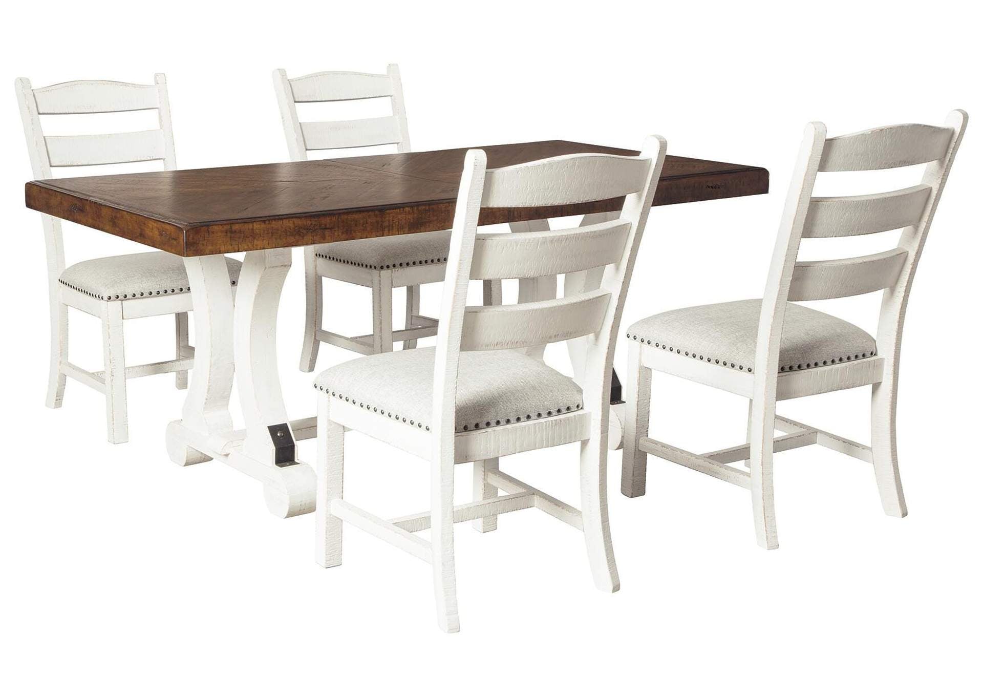 Valebeck Dining Table and 4 Chairs Set