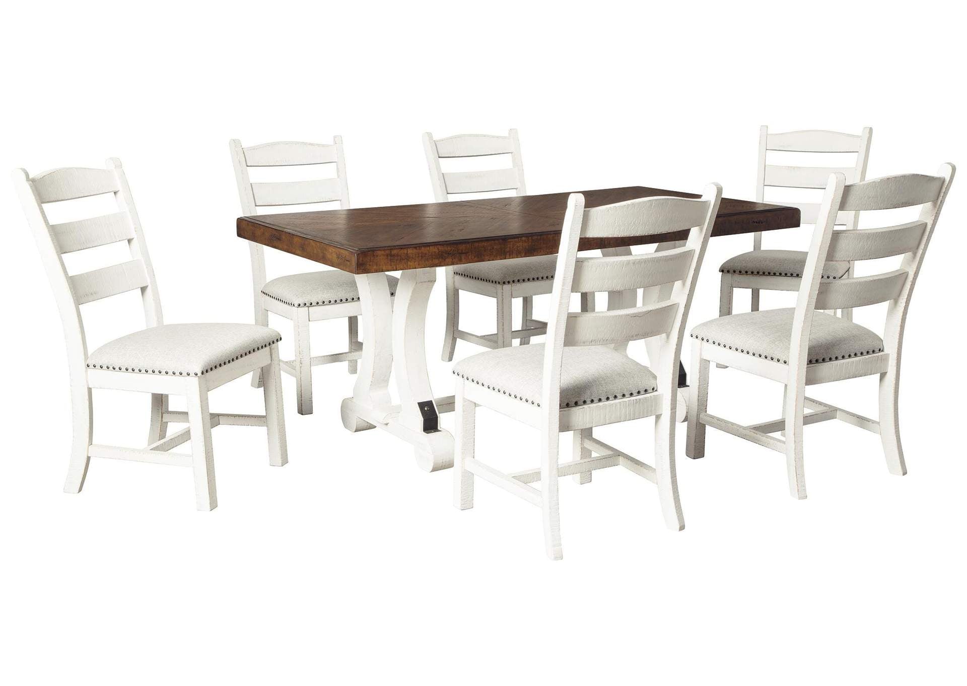 Valebeck Dining Table and 6 Chairs Set