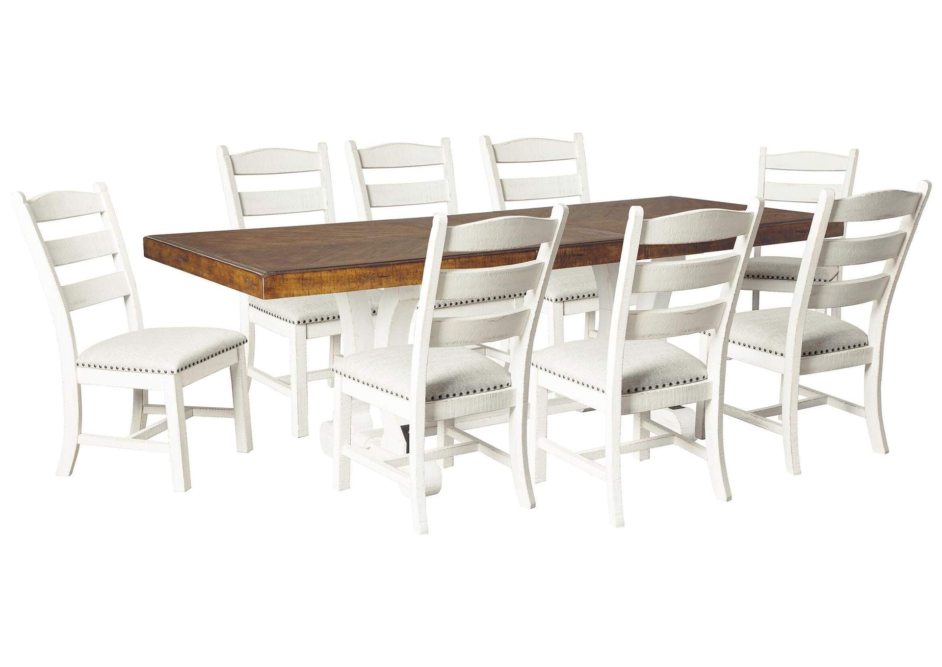 Valebeck Extendable Dining Table and 8 Chairs