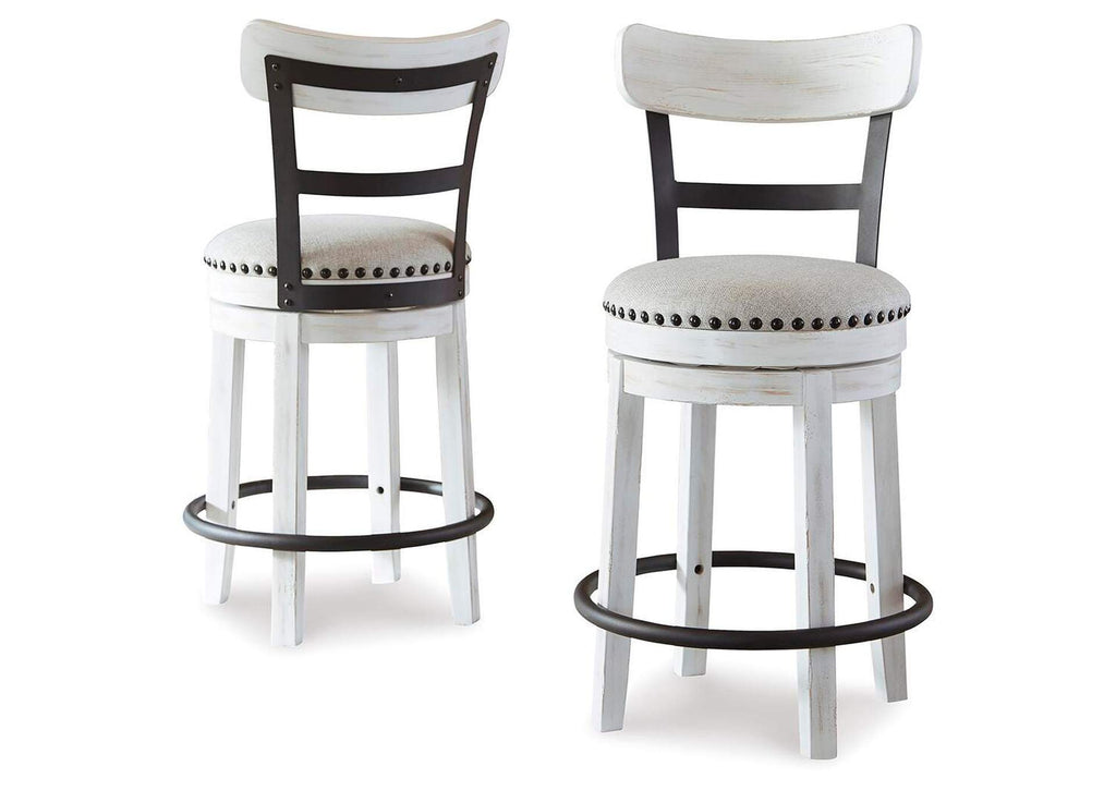 Valebeck Counter Height Dining Table and 2 Barstools