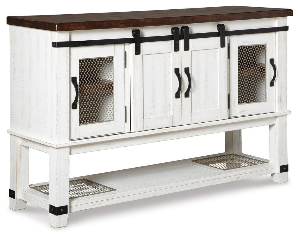 Valebeck Dining Server in White/Brown, alternate view 2