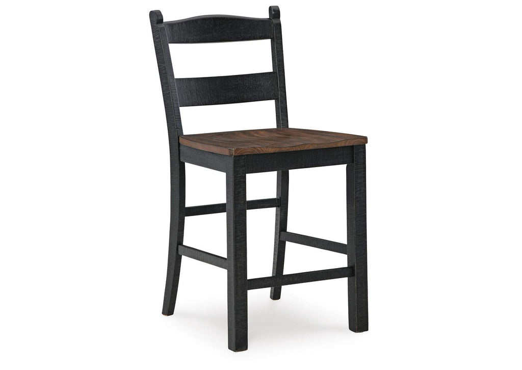 Valebeck Counter Height Barstool (Set of 2) angled view