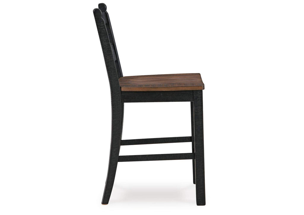 Valebeck Counter Height Barstool (Set of 2) side view