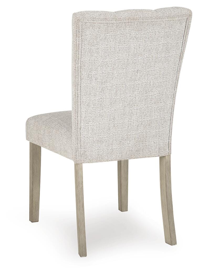 Larawyn Dining Chair in Bisque, back view