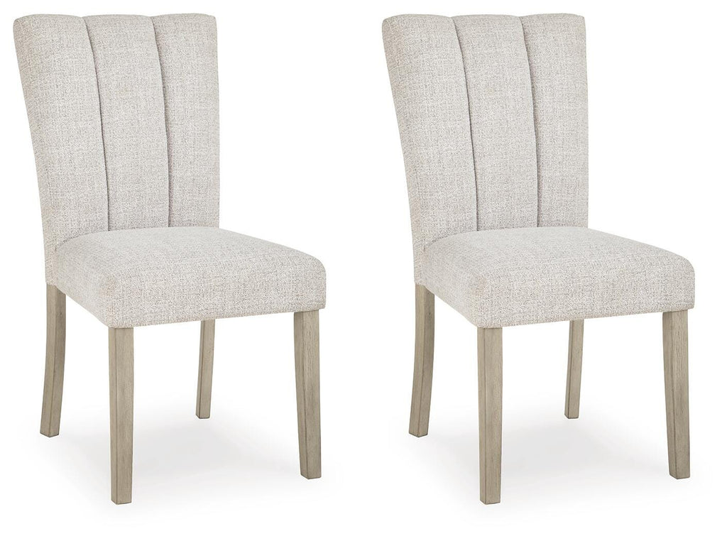 Larawyn Dining Chair in Bisque, angle view