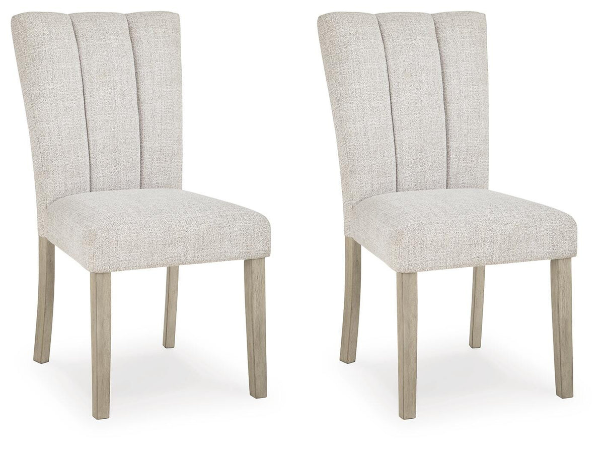 Larawyn Dining Chair in Bisque, angle view
