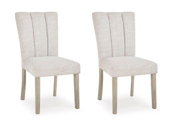 Larawyn Dining Chair in Bisque, angle view