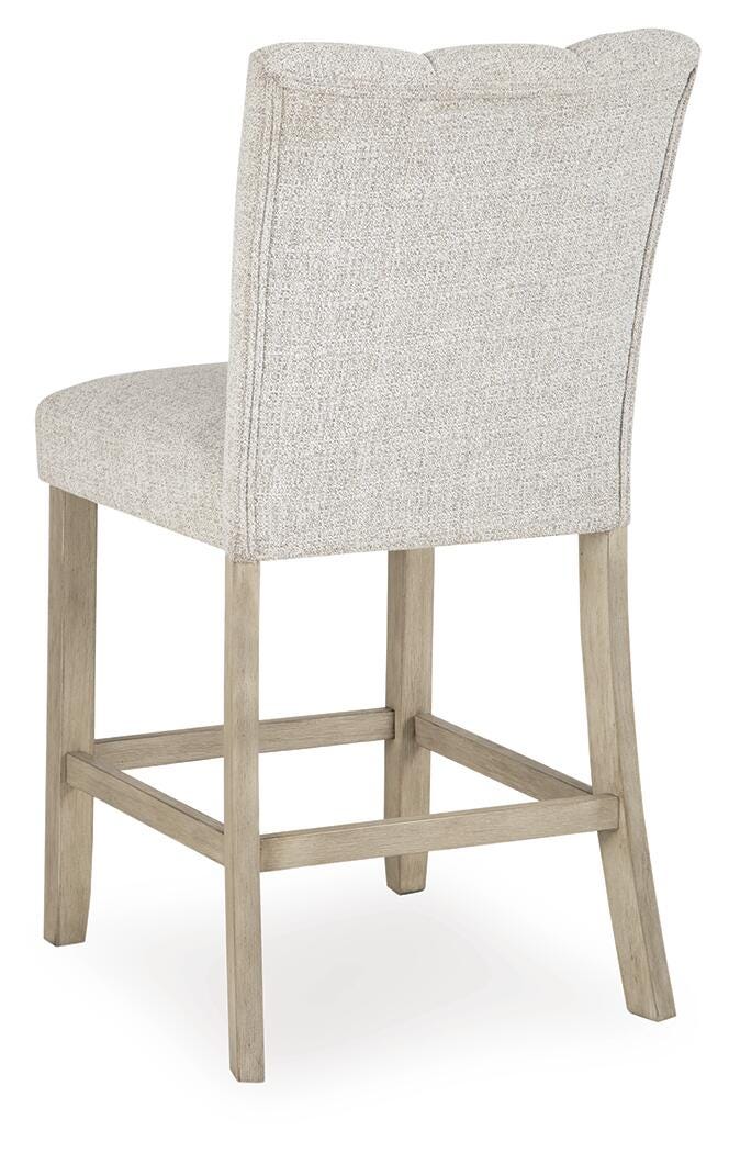 Larawyn Counter Height Barstool in Bisque, back view